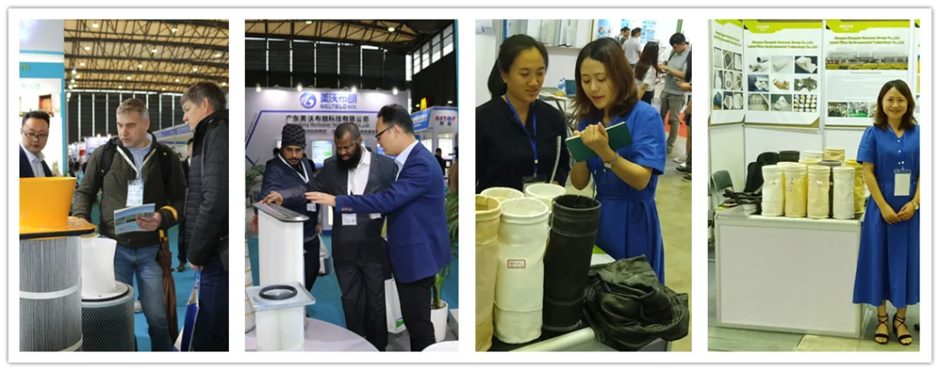 550GSM पॉलिएस्टर फिल्टर बैग सीमेंट पावर स्टील प्लांट के लिए पीटीएफई झिल्ली 10