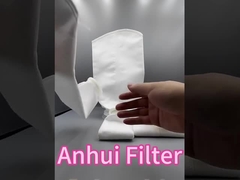 प्लास्टिक रिंग के साथ हैंगिंग लूप सिलाई नायलॉन 60 माइक्रोन मेष फिल्टर बैग