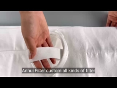 वायु निस्पंदन के लिए औद्योगिक पॉलिएस्टर फ़िल्टर बैग PTFE झिल्ली