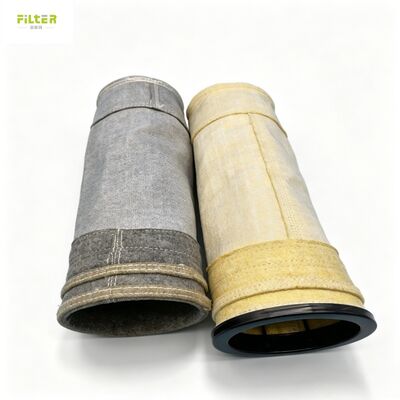 गुणवत्ता  Manufacture High temperature PPS aramid fiberglass dust filter bag for baghouse कारखाना