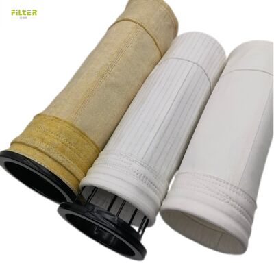 गुणवत्ता  PPS, fiberglass, aramid filter sleeves for boiler, cement plant, incinerator flue gas dust removal. कारखाना