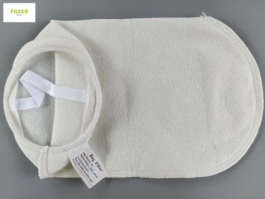 प्लास्टिक रिंग वेल्डेड तरल फिल्टर बैग पीपी / पीई / नायलॉन जाल 100 माइक्रोन