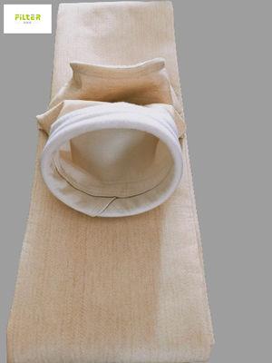 450GSM - 550GSM सीमेंट उद्योग के लिए नोमेक्स अरामाइड सुई फील्ड फिल्टर बैग