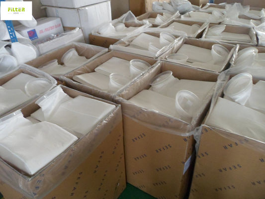 प्लास्टिक की अंगूठी के साथ 25 माइक्रोन अनुकूलित नायलॉन पानी निस्पंदन बैग