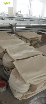 धूल कलेक्टर फिल्टर बैग नोमेक्स अरामाइड एसएस रिंग टॉप के साथ