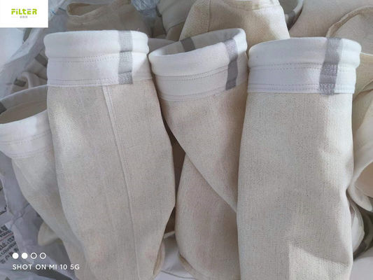 धूल उद्योग के लिए अनुकूलित उच्च तापमान 550GSM नोमेक्स अरामाइड फिल्टर आस्तीन