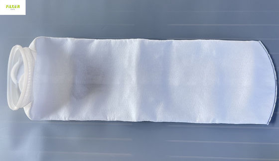 मछलीघर 10 माइक्रोन पीपी तरल फिल्टर बैग प्लास्टिक की अंगूठी के साथ 7 "X32"