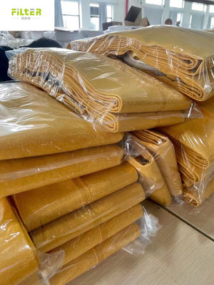 पॉलिएस्टर पीपी नोमेक्स पीपीएस पीटीएफई पी 84 फाइबरग्लास फिल्टर आस्तीन 350gsm ~ 850gsm