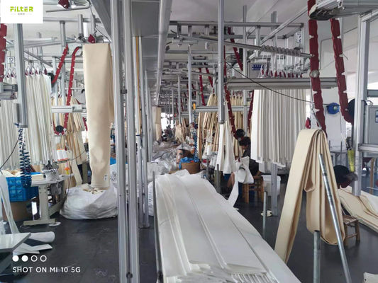 उच्च तापमान सिलिकॉन गोंद के साथ औद्योगिक नोमेक्स अरामाइड फिल्टर मोजे