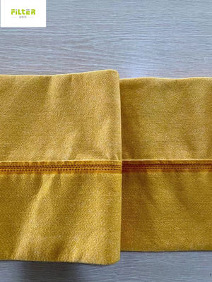 सीमेंट भट्ठी धुआं गैस फिल्टरेशन के लिए उच्च तापमान गैर बुना पी 84 पीपीएस धूल फिल्टर बैग