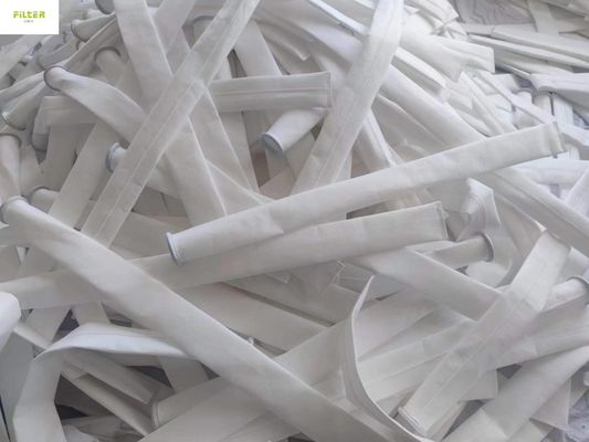 औद्योगिक गैर बुना हुआ धूल कलेक्टर पॉलीप्रोपाइलीन फिल्टर बैग 450GSM