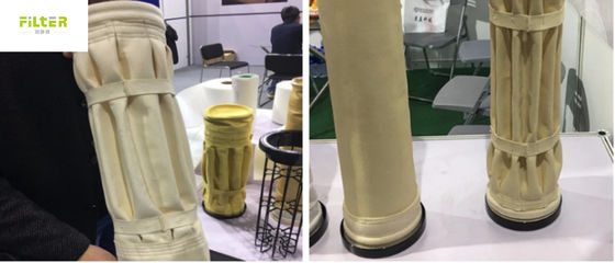 सीमेंट संयंत्र के लिए नोमेक्स प्लीटेड औद्योगिक धूल फिल्टर बैग