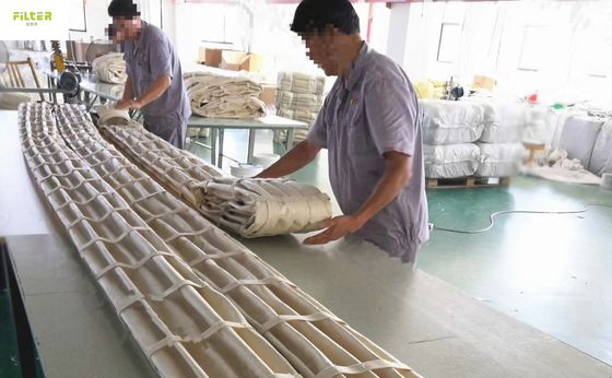 पॉकेट प्रकार धूल कलेक्टर फिल्टर बैग पॉलिएस्टर नोमेक्स प्लीटेड फिल्टर मोजे