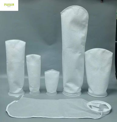 सिलाई धागा या गर्म पिघल पॉलिएस्टर नायलॉन पीपी तरल फिल्टर बैग 200 माइक्रोन