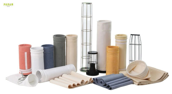 धूल कलेक्टर फिल्टर बैग नोमेक्स पॉलिएस्टर फाइबर फिल्टर बैग उच्च तन्यता शक्ति और गर्मी प्रतिरोध के साथ डामर संयंत्र धूल निस्पंदन के लिए