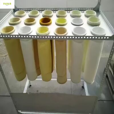 सीमेंट कोयला खदान और इस्पात संयंत्र में धूल संग्रह के लिए पॉलिएस्टर नोमेक्स पीटीएफई पीपीएस पी 84 फाइबरग्लास से बने धूल कलेक्टर फिल्टर बैग