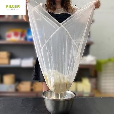 Fine Weave Cotton Strainer Pouch for Homemade Almond Milk,Soy Milk & Juices