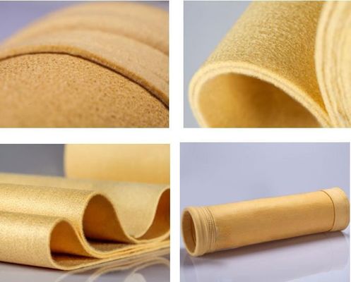 उच्च शक्ति P84 प्रतिस्थापन धूल कलेक्टर बैग 500~550 GSM अधिकतम लचीलापन