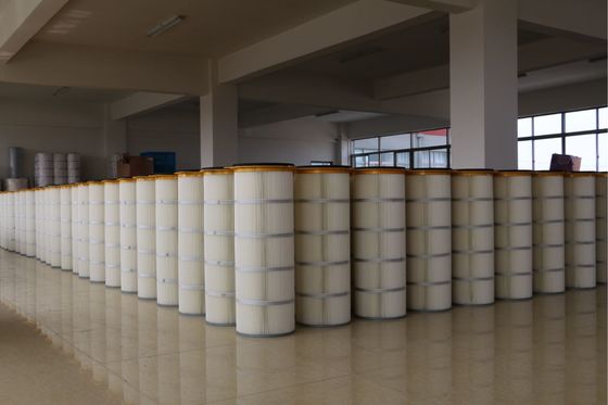 लोहे का ढक्कन प्लैटेड फिल्टर कारतूस तीन - बड़े धूल एकाग्रता के लिए लुग