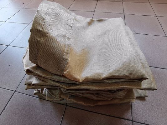 सीमेंट संयंत्र के लिए उच्च तापमान फाइबरग्लास तेल और जल प्रतिरोधी फिल्टर बैग