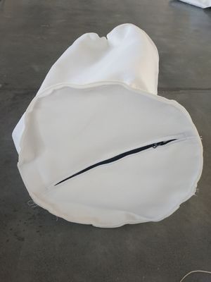 पानी के उपचार के लिए अनुकूलित ज़िपर सफेद पॉलिएस्टर तरल फिल्टर बैग