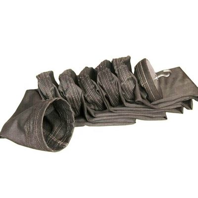 बिजली संयंत्र के लिए उच्च तापमान 630GSM 7 रिंग 260 डिग्री RABH फाइबरग्लास फिल्टर बैग