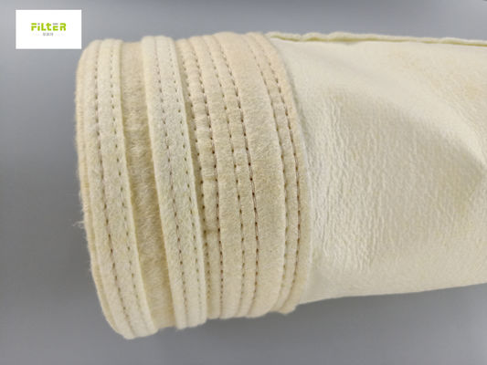 सादा बुना हुआ शीसे रेशा फिल्टर बैग पीटीएफई 746G/M2 लेपित अनुकूलित