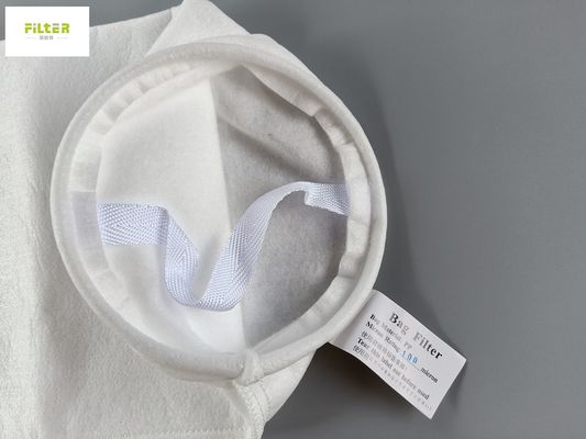 सिलाई धागे के नीचे के साथ कस्टम 100 माइक्रोन पीपी तरल फिल्टर मोजे