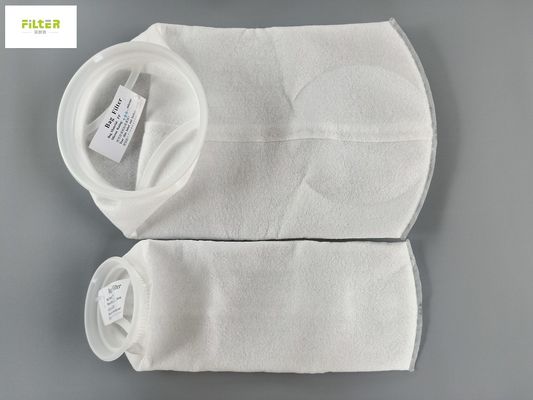 7"X32" 5, 10, 25, 50, 100 माइक्रोन पीपी एफ रिंग के साथ तरल फिल्टर बैग